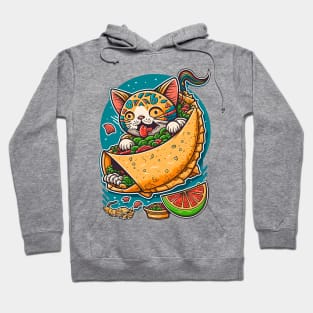 Magic Cat & Taco Cinco De Mayo Funny Cat Lover Mexican Food Hoodie